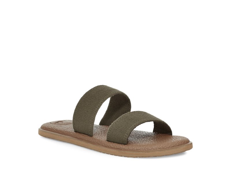 Sanuk Yoga Gora - Sanuk Sandals Womens Olive - Philippines DYTOUC039